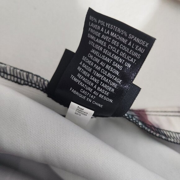 Mossimo Skirt Womens XS Pink Blue White Abstract Midi Stretch Bodycon NWT Modern - Picture 8 of 16